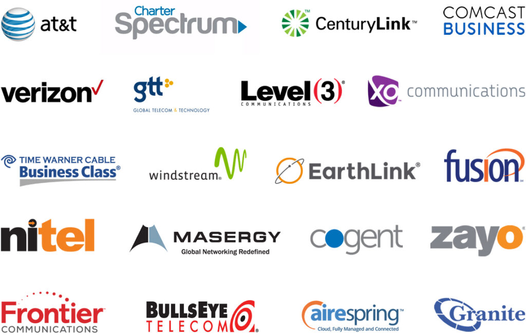 Business Internet Carrier Logos